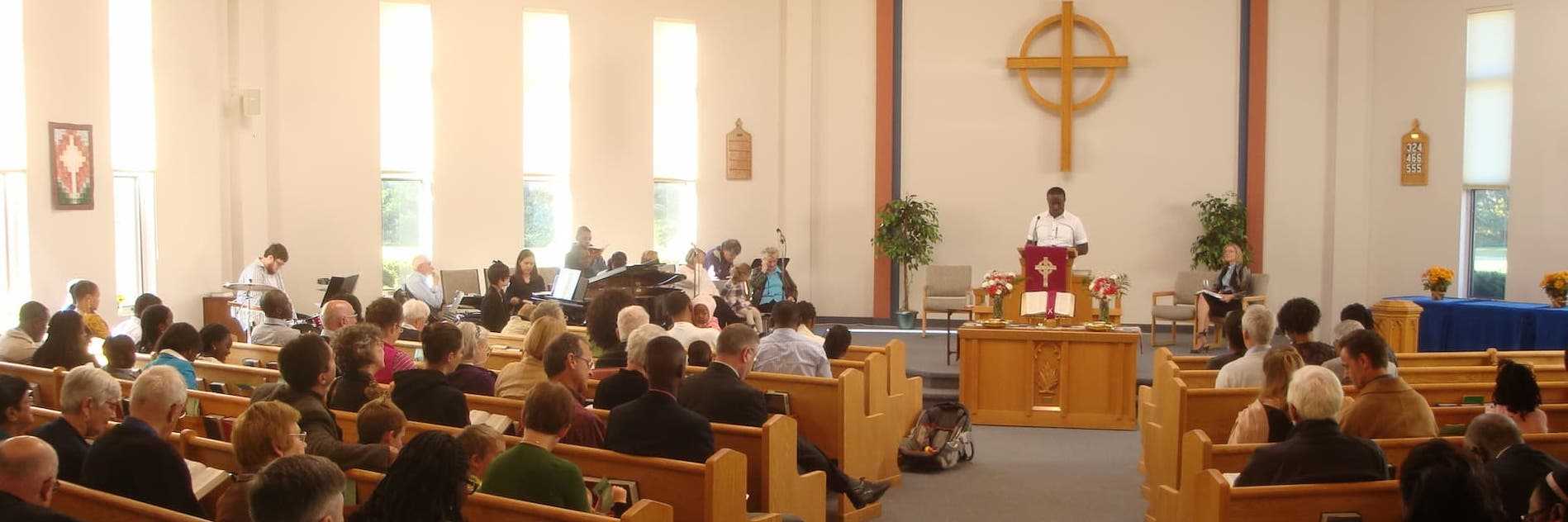 A Gloucester church service.