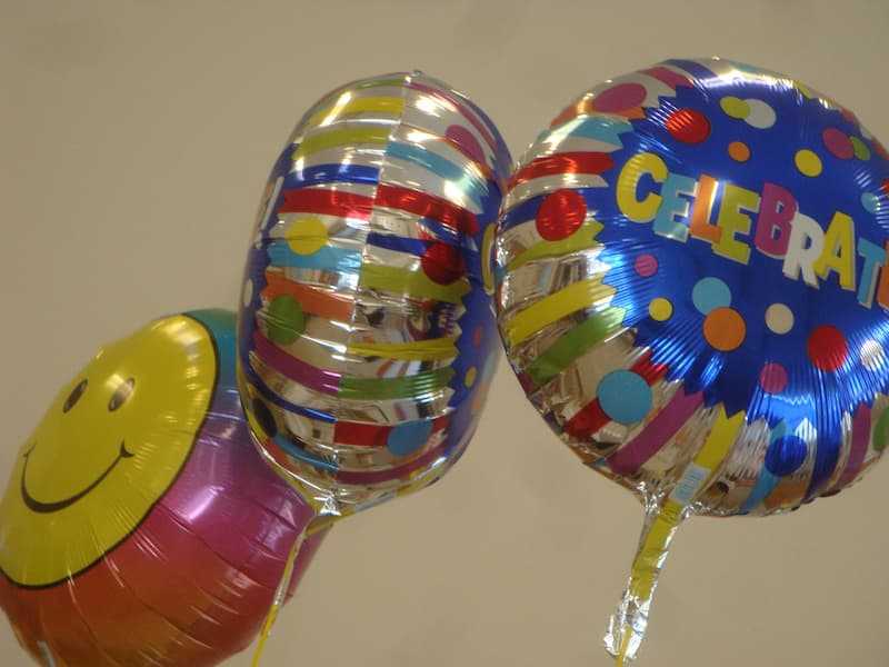 Balloons at a Youth group party.