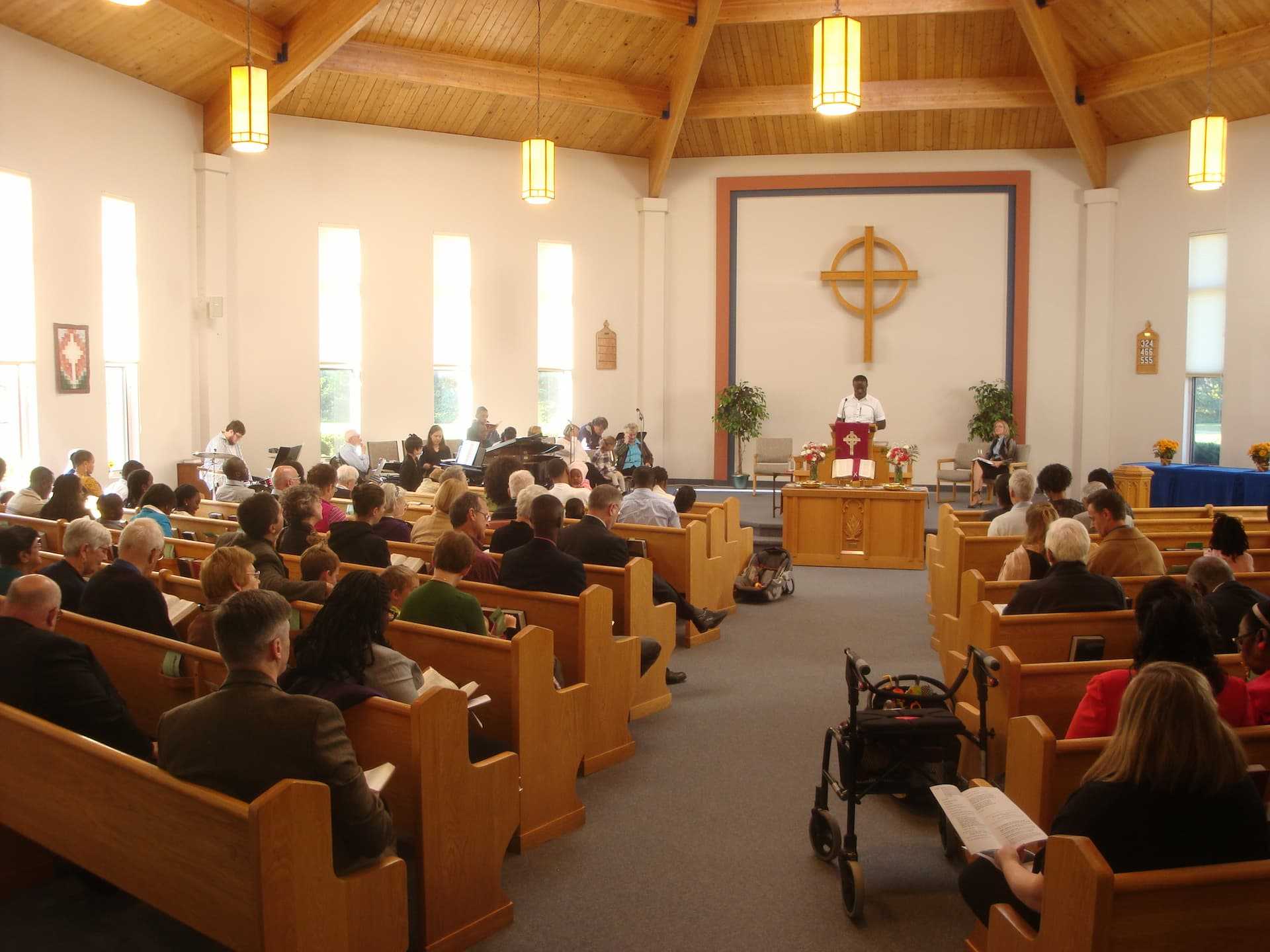 A Gloucester church service.