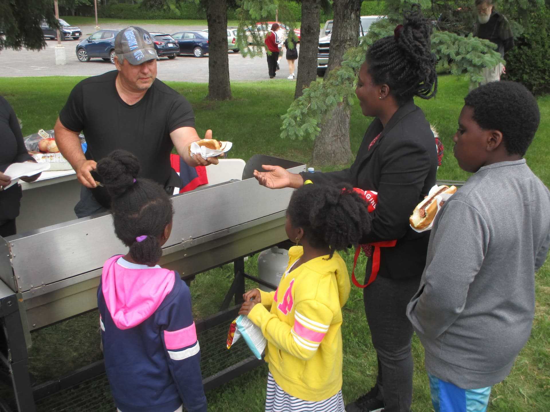 A community BBQ at Gloucester Church.